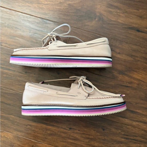 Sperry Pink Platform Boat Shoes-Size 9.5 - Picture 6 of 12